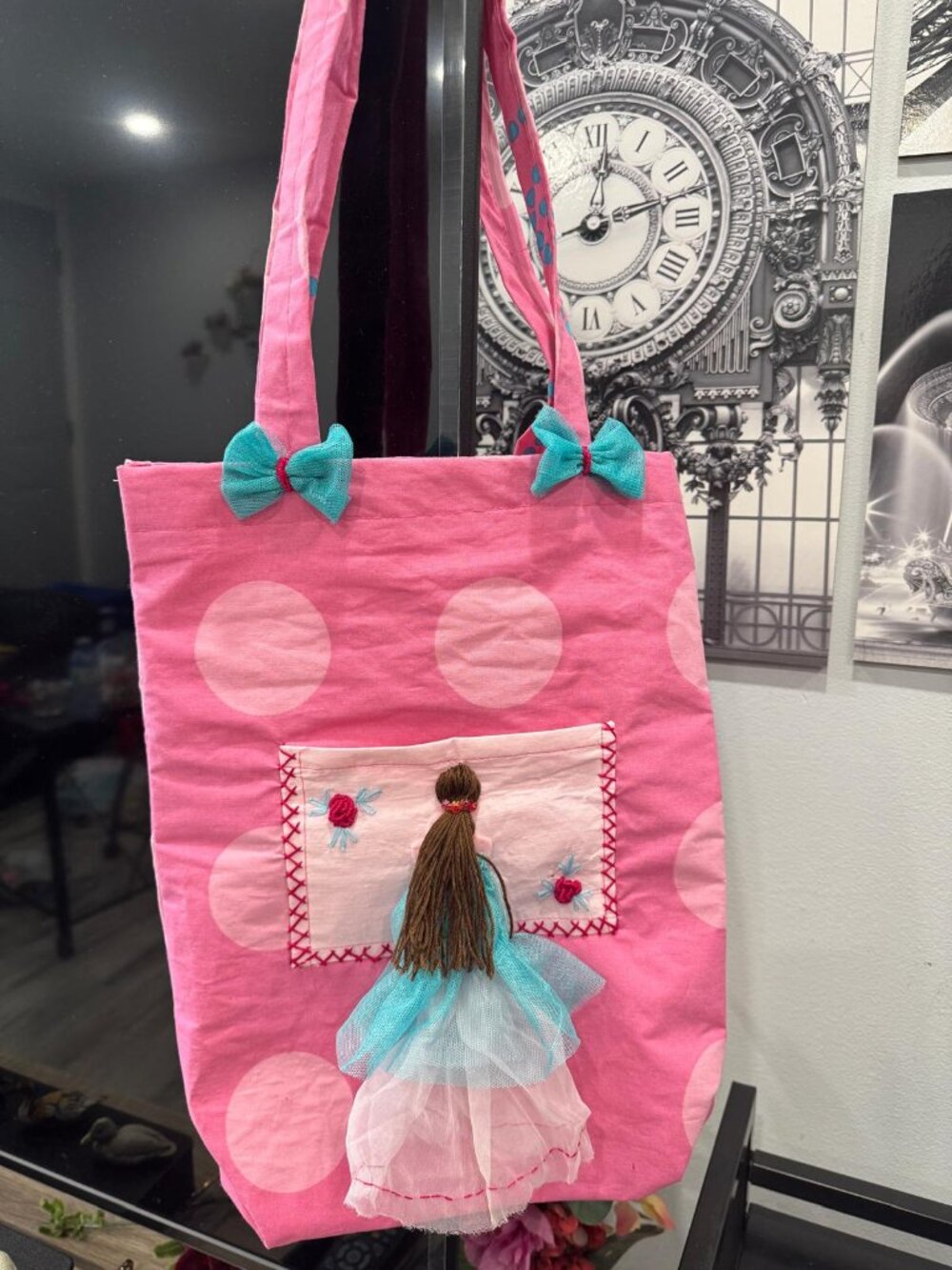 Artisan Handmade Cotton Hand Bag – Stylish & Unique Doll Design Full size